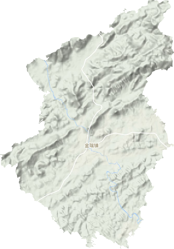 金瑞镇地形图