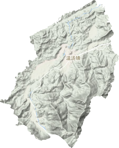 温汤镇地形图