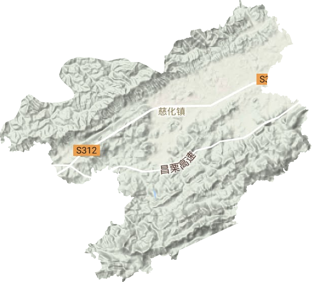 慈化镇地形图
