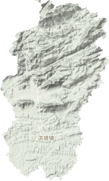 洪塘镇地形图