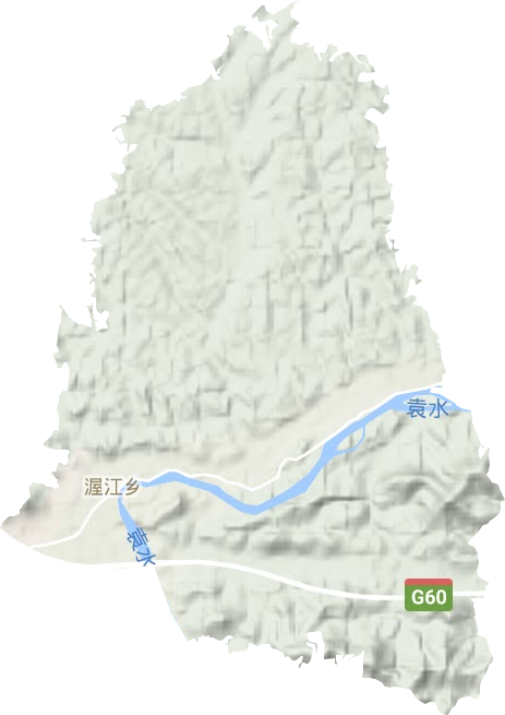 渥江镇地形图