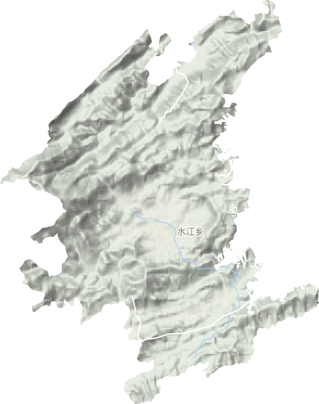水江镇地形图