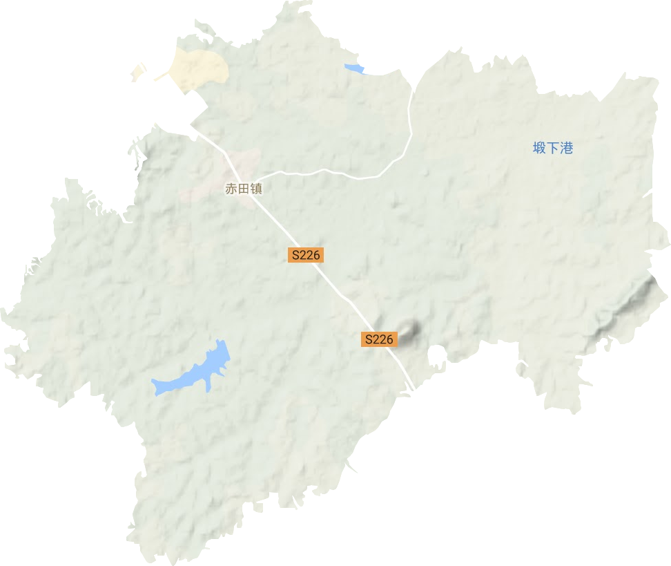 赤田镇地形图
