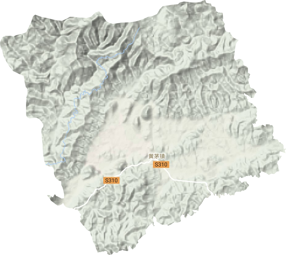 黄茅镇地形图
