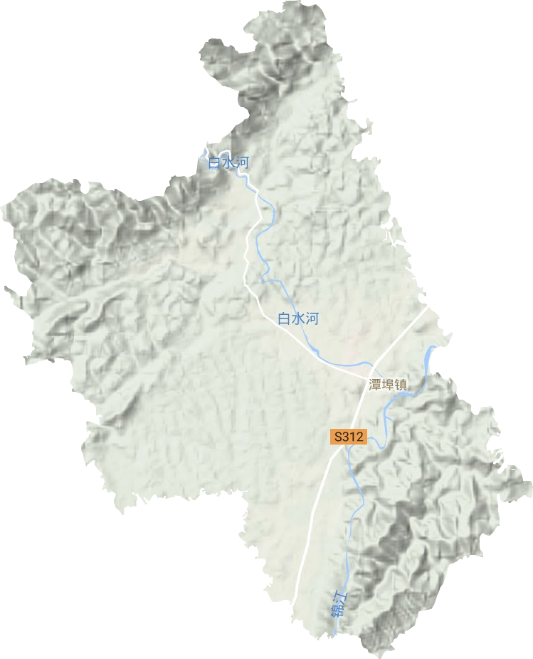 潭埠镇地形图