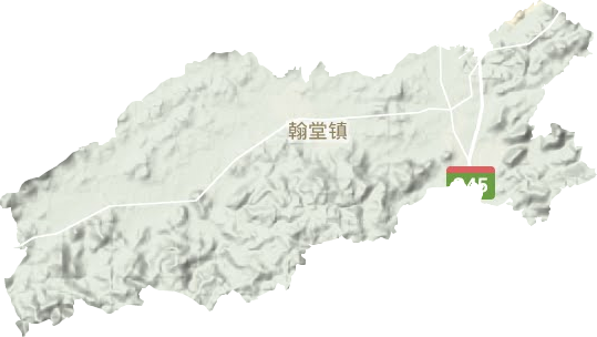 翰堂镇地形图
