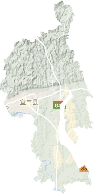 新昌镇地形图