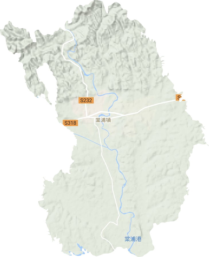 棠浦镇地形图