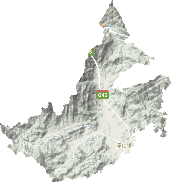 潭山镇地形图