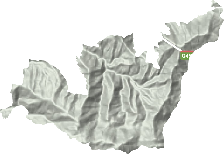 龙门林场地形图
