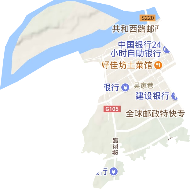 福城街道地形图