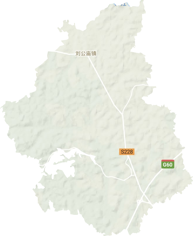 刘公庙镇地形图