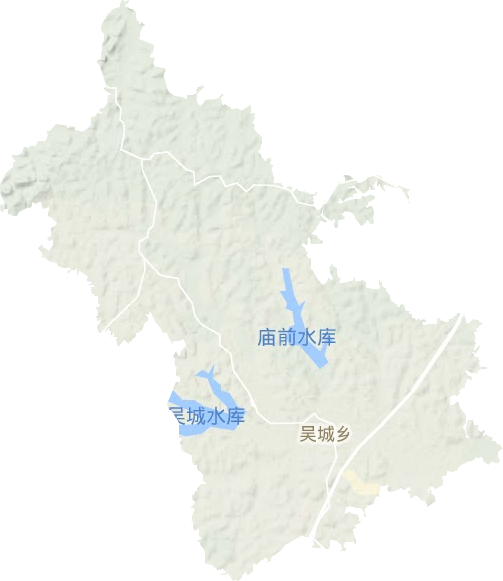 吴城乡地形图