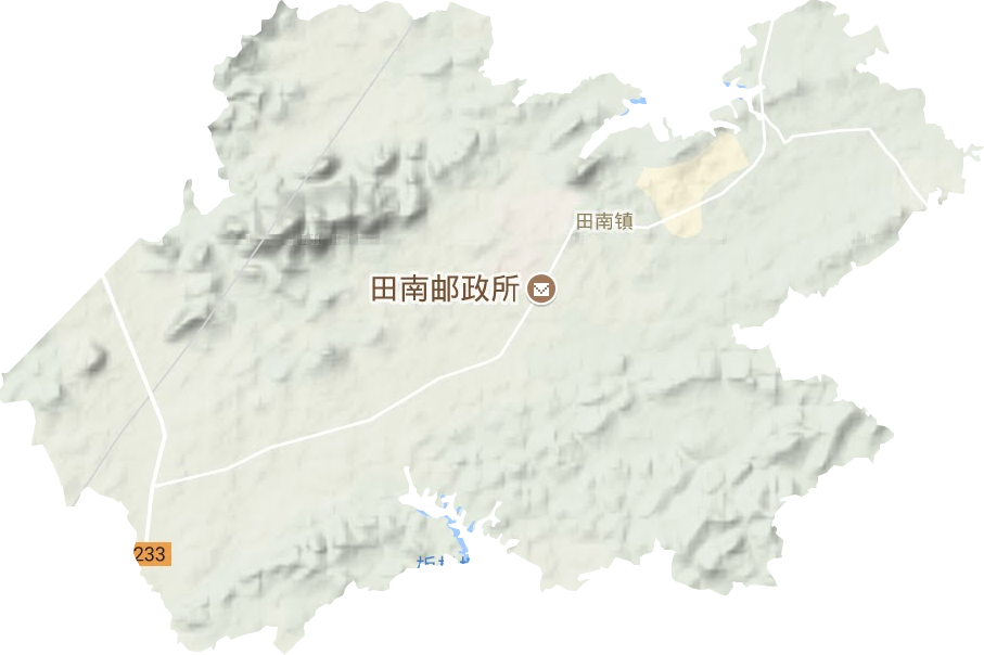 田南镇地形图