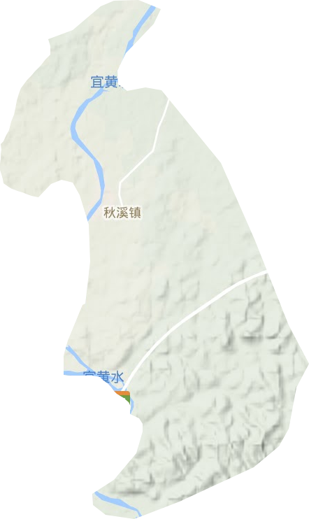 秋溪镇地形图