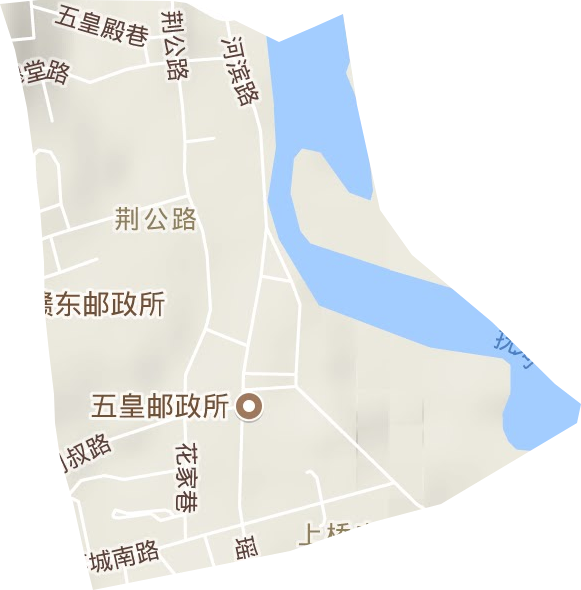 荆公路街道地形图