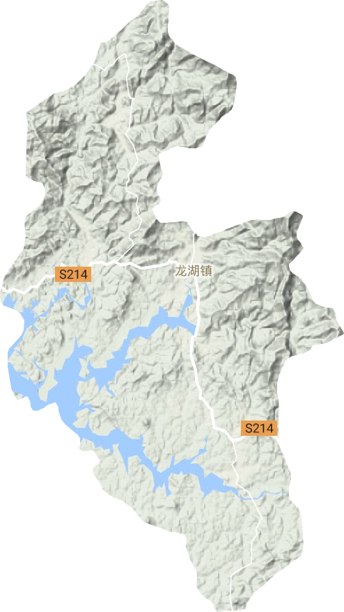 龙湖镇地形图