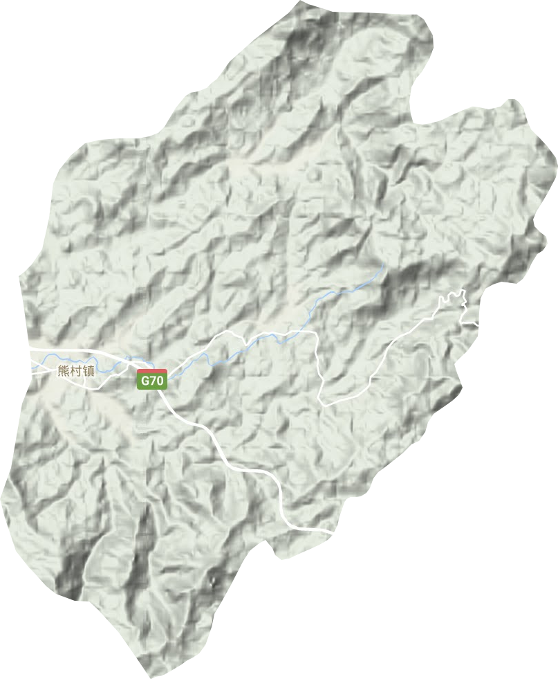 熊村镇地形图