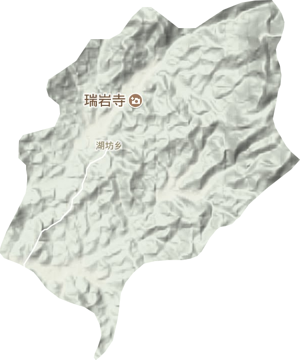湖坊乡地形图