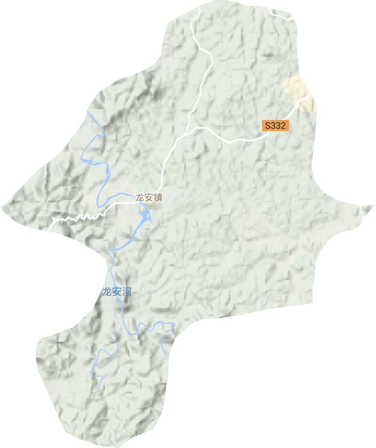 龙安镇地形图