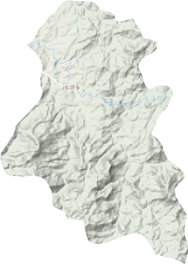 东坪乡地形图
