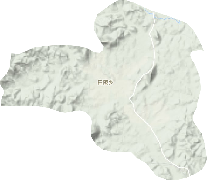 白陂乡地形图