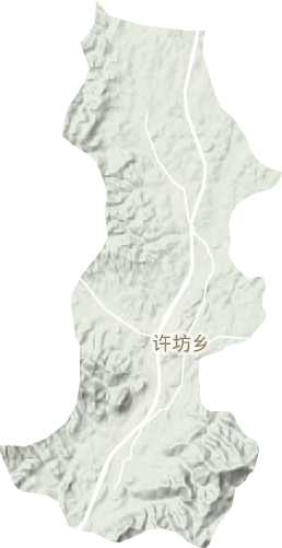 许坊乡地形图