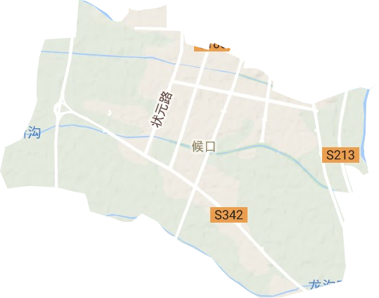 侨乡街道开发区地形图
