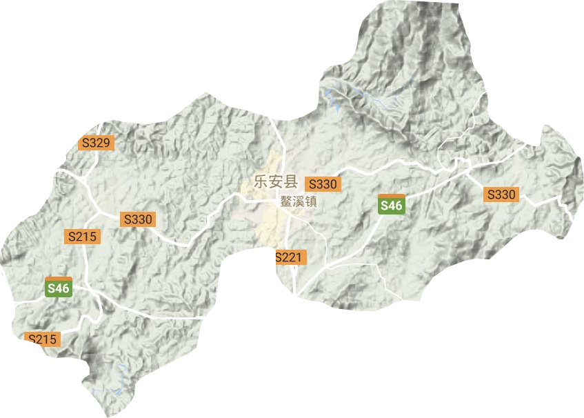 鳌溪镇地形图