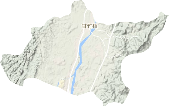 甘竹镇地形图