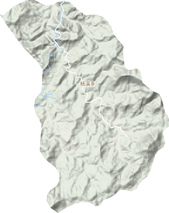 杨溪乡地形图