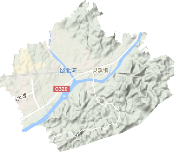 灵溪街道地形图