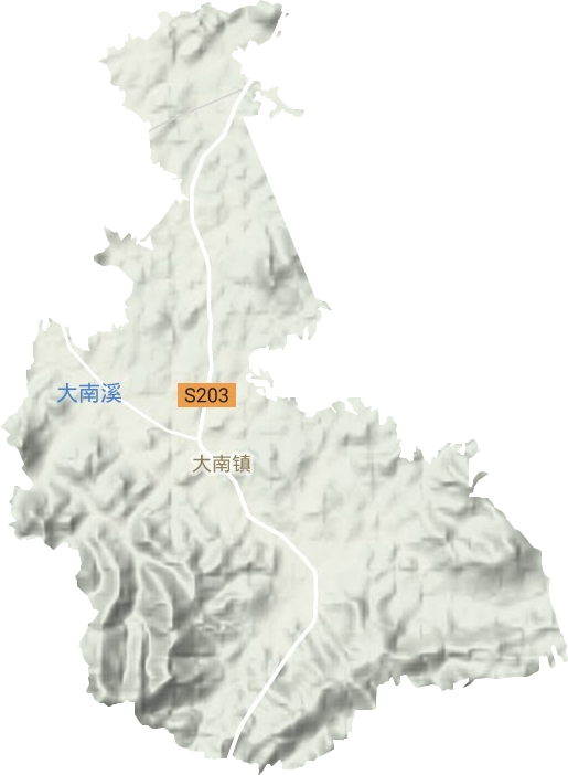 大南镇地形图
