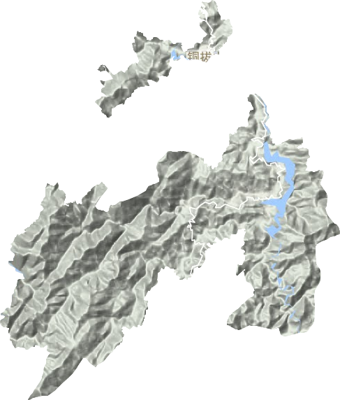 铜拔山垦殖场地形图