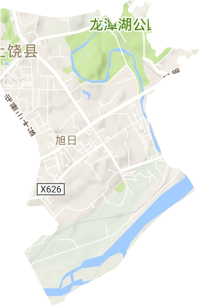旭日街道地形图