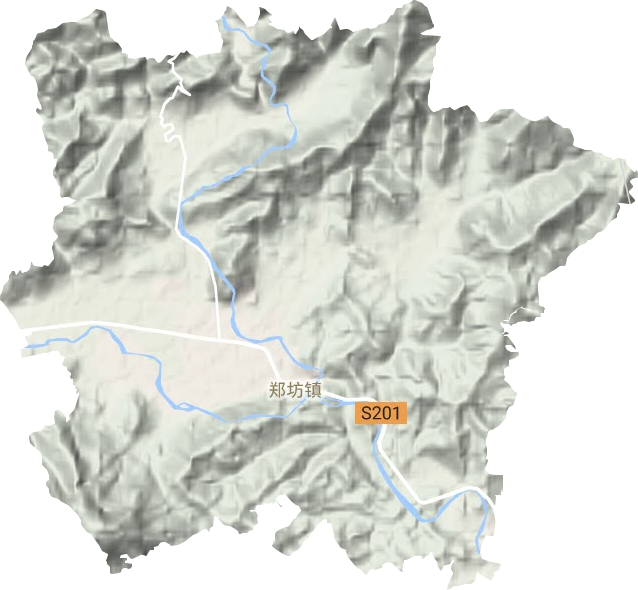 郑坊镇地形图
