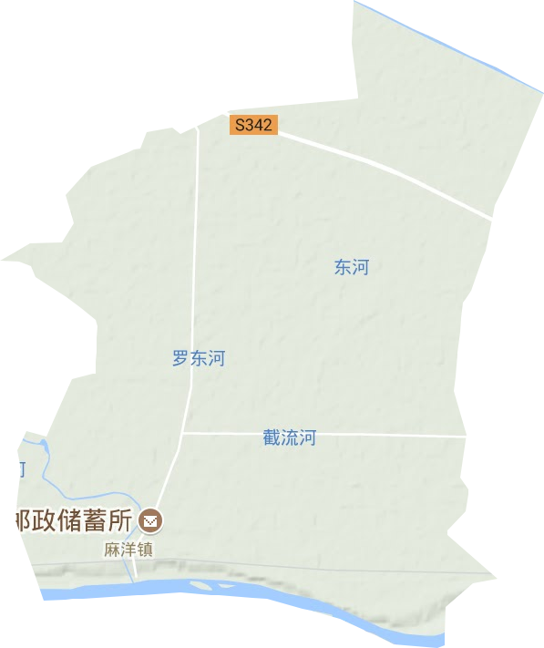 麻洋镇地形图