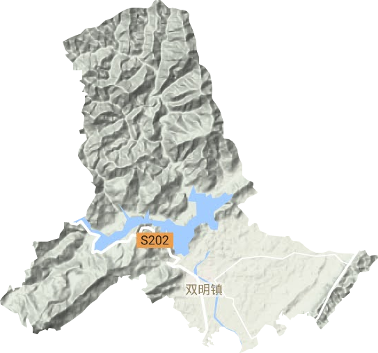 双明镇地形图