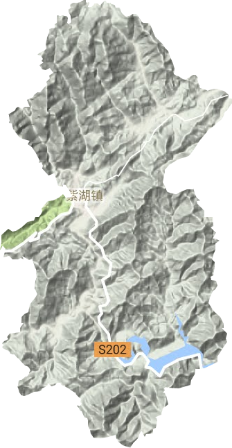 紫湖镇地形图