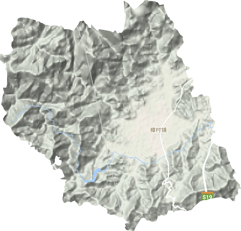 樟村镇地形图