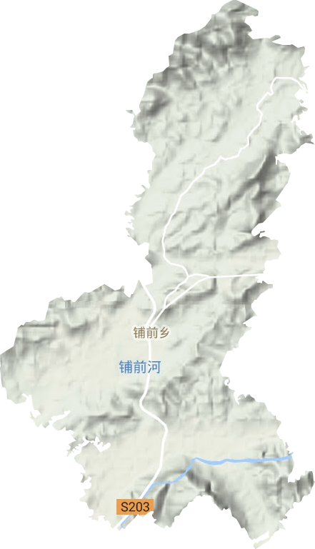 岑阳镇地形图
