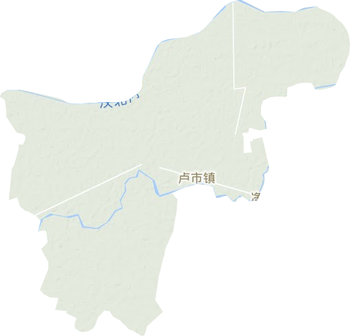 卢市镇地形图
