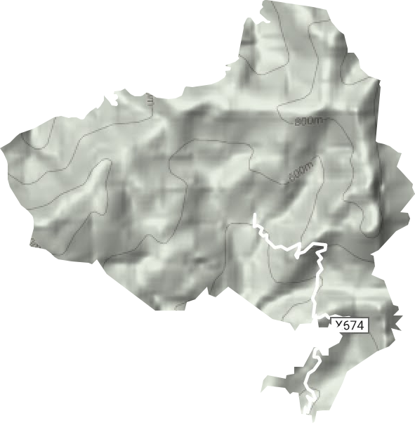 山黄林场地形图