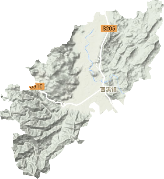 曹溪镇地形图