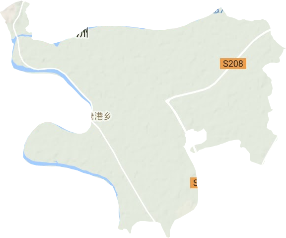 鹭鸶港乡地形图