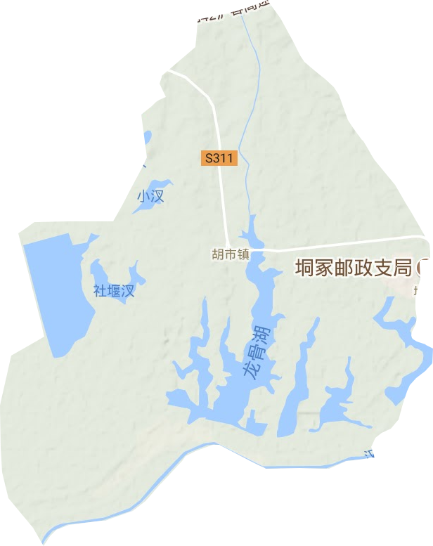 胡市镇地形图