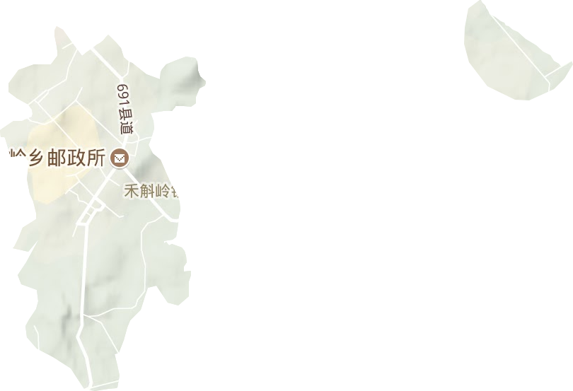 禾斛岭垦殖场地形图