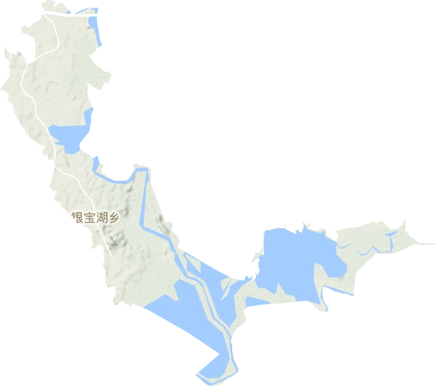 银宝湖乡地形图