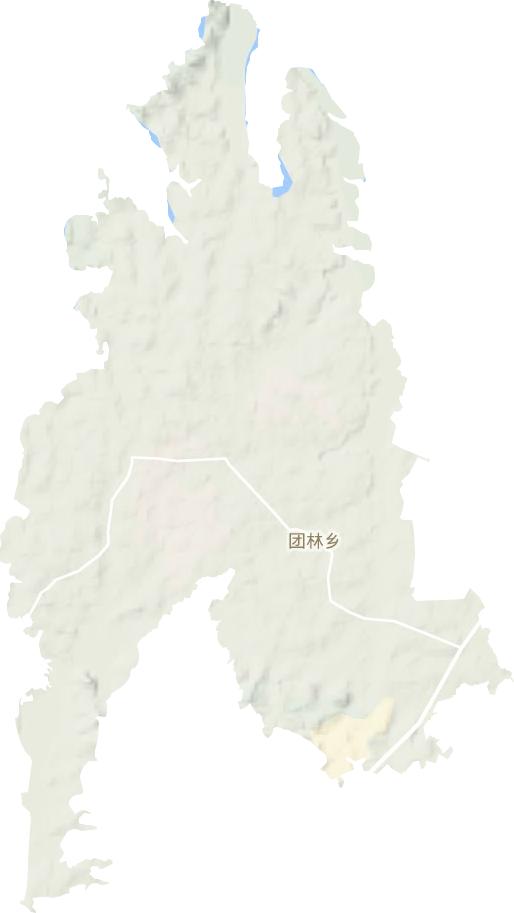 团林乡地形图