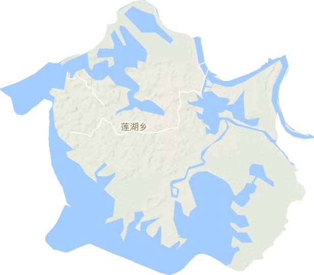 莲湖乡地形图
